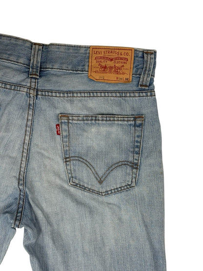 Levi's Blue 512 Slim Taper Denim Jeans 34W 32L