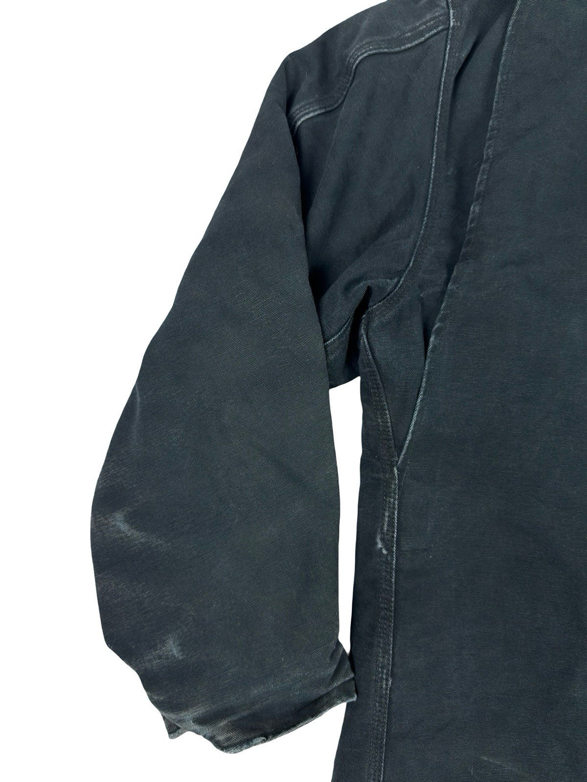 Carhartt C03 Black Quilt Lined Retro Chore Work Jacket XL 48 Regular