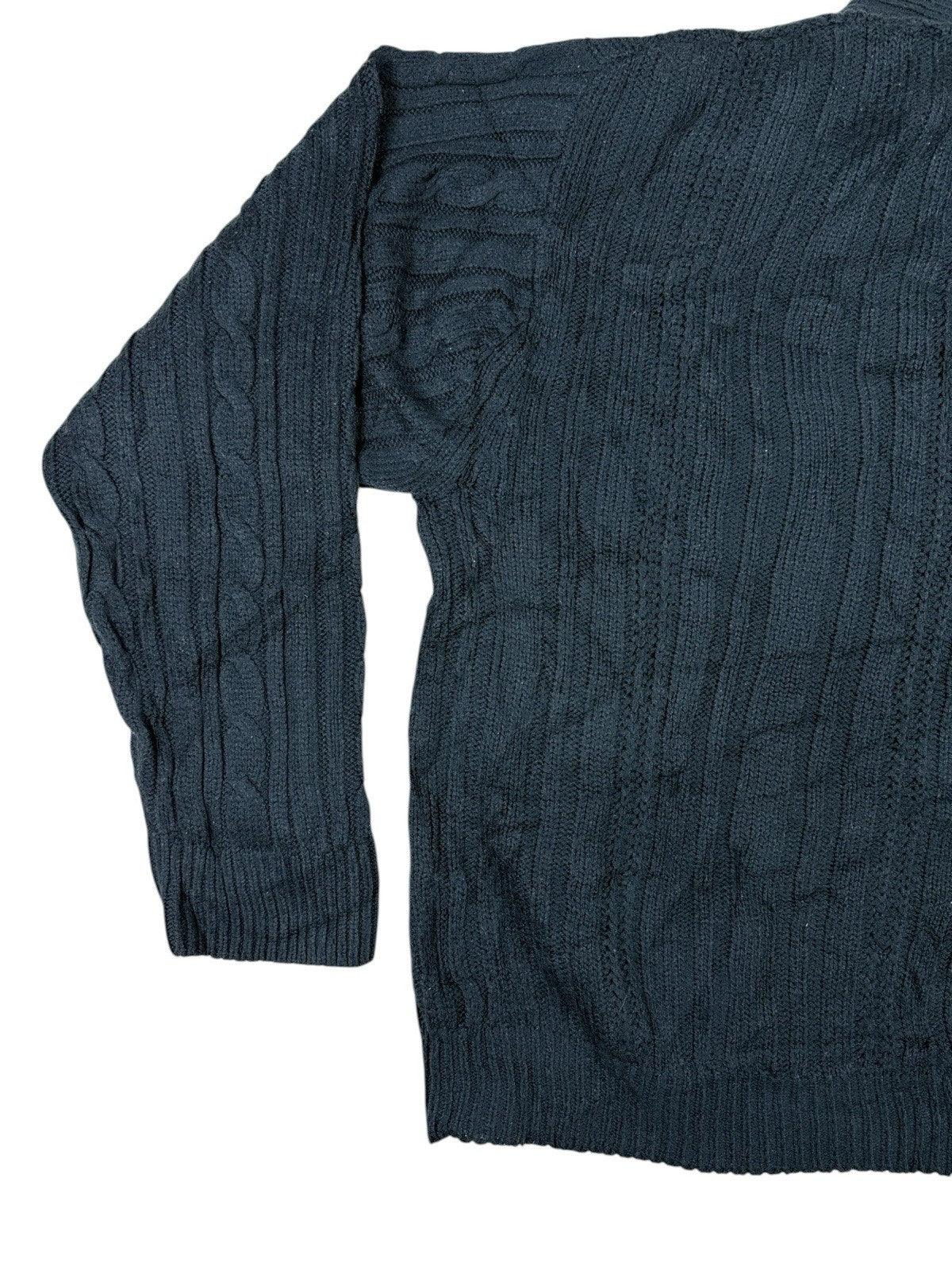 Towncraft Retro Blue Knit Cardigan XL