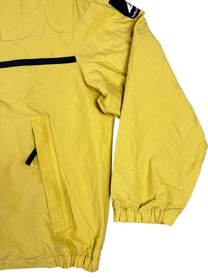 Nautica Retro Yellow Hooded Zip Windbreaker Americana Jacket Large