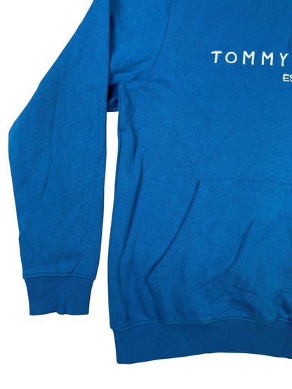 Tommy Hilfiger Blue 1/4 Zip Embroidered Jumper Medium