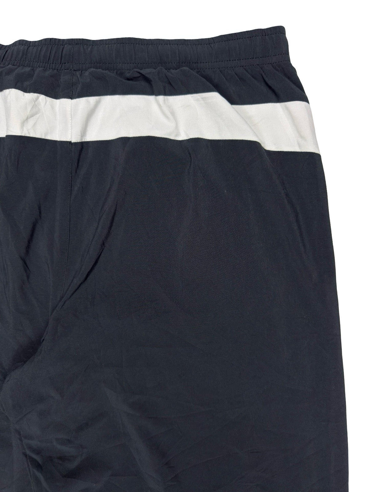 Lotto Black White Mesh Lined Adjustable Tracksuit Bottoms Medium