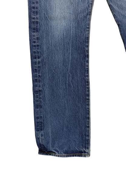 Levi's 501 Blue Denim Straight Leg Jeans Size 29W 30L