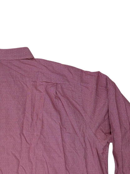 Tommy Hilfiger Pink Long Sleeve Collared Shirt 2XL Tall 19in Collar