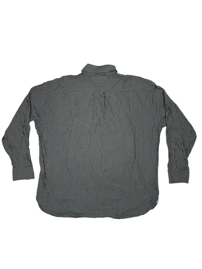Tommy Hilfiger Black Check Collared Shirt 2XL