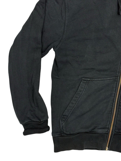 Quicksilver Black Zip Hoodie Jacket Medium