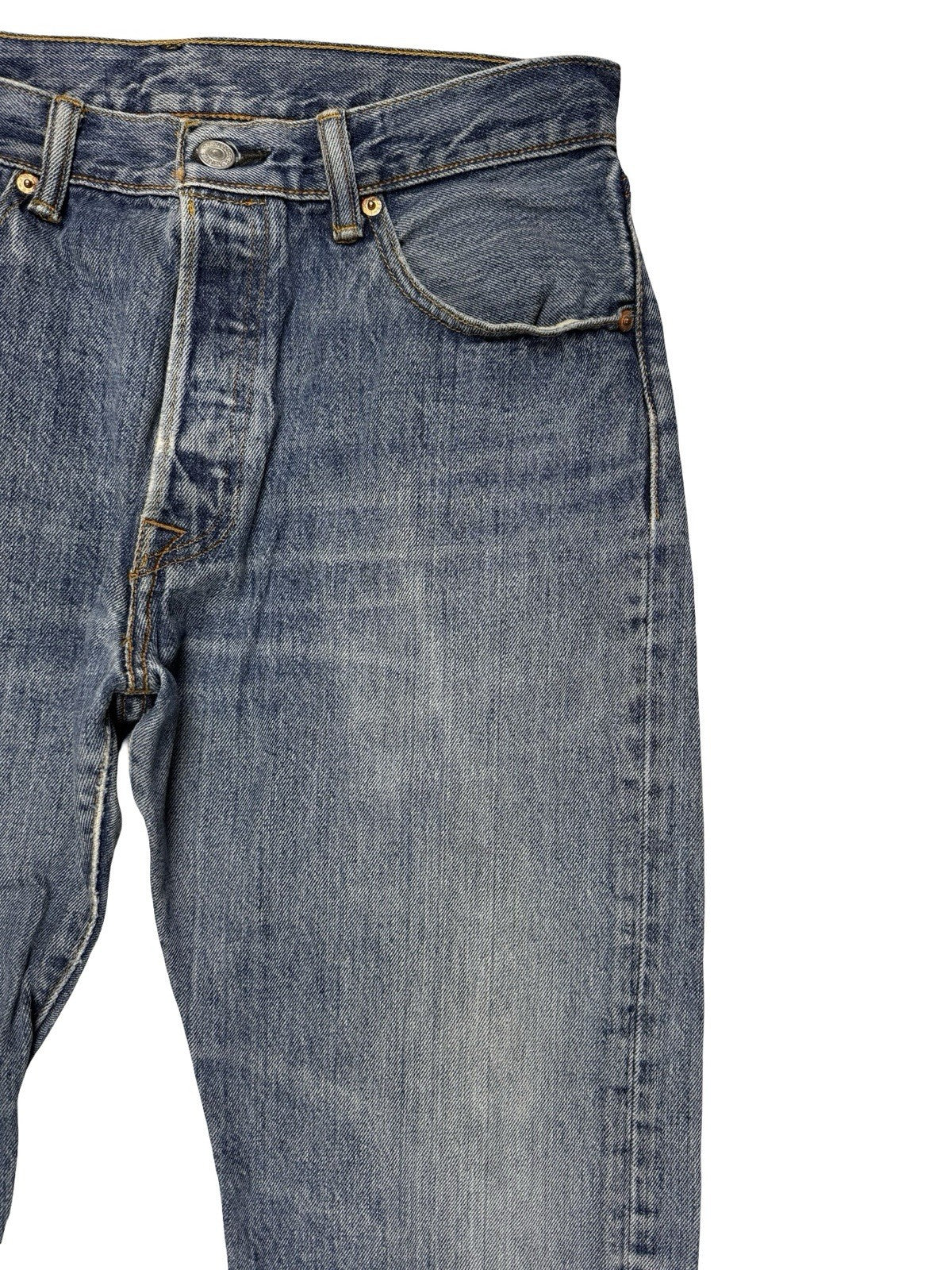 Levi's 501 Straight Leg Blue Denim Jeans 33W 30L