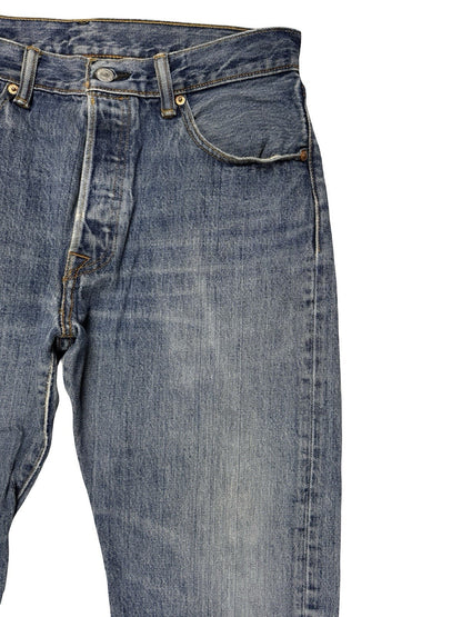Levi's 501 Straight Leg Blue Denim Jeans 33W 30L