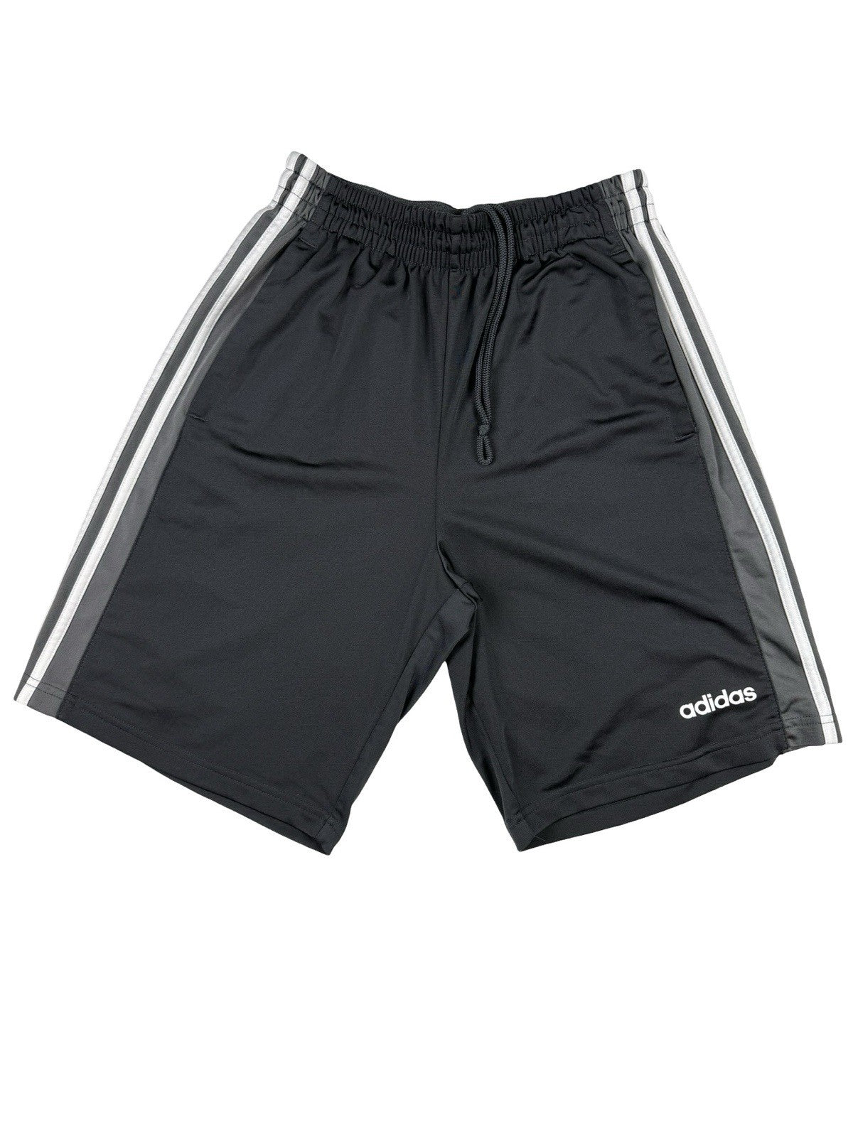 Adidas Grey Polyester Sport Active Shorts Medium