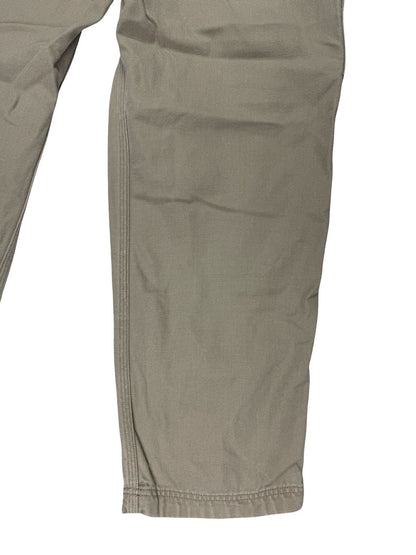 Duluth Beige Cargo Carpenter Denim Jeans 32W 30L