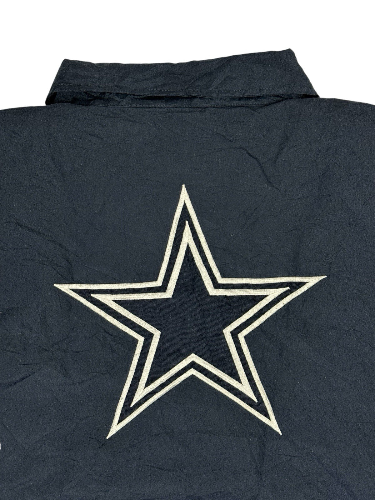 Dallas Cowboys NFL Blue Windbreaker Zip Track Jacket Medium