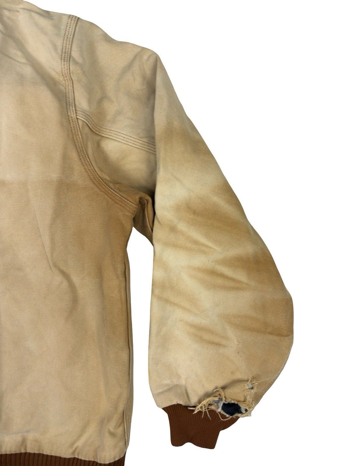 Carhartt J140 Brown Hooded Active Zip Workwear Jacket Large Regular