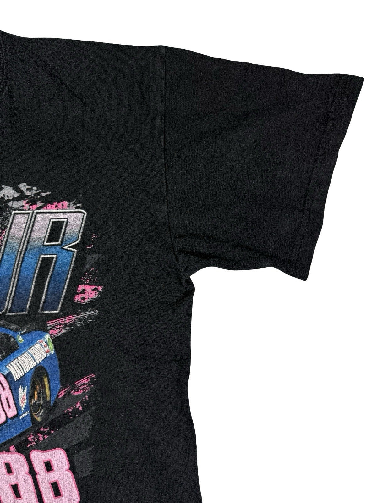 Chase Authentics NASCAR Dale Earnhardt Jr Black Printed Top Medium