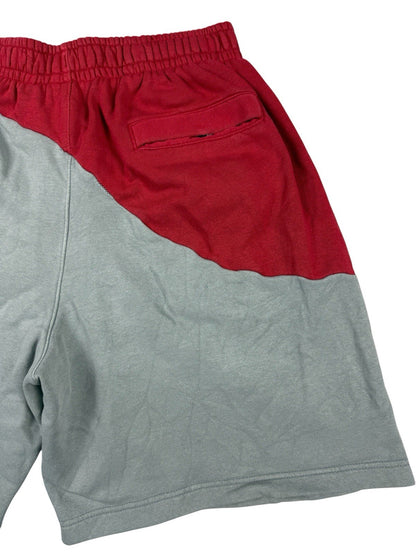 Nike Club Grey/Red Cotton Blend Galaxy Logo Sweat Shorts XL