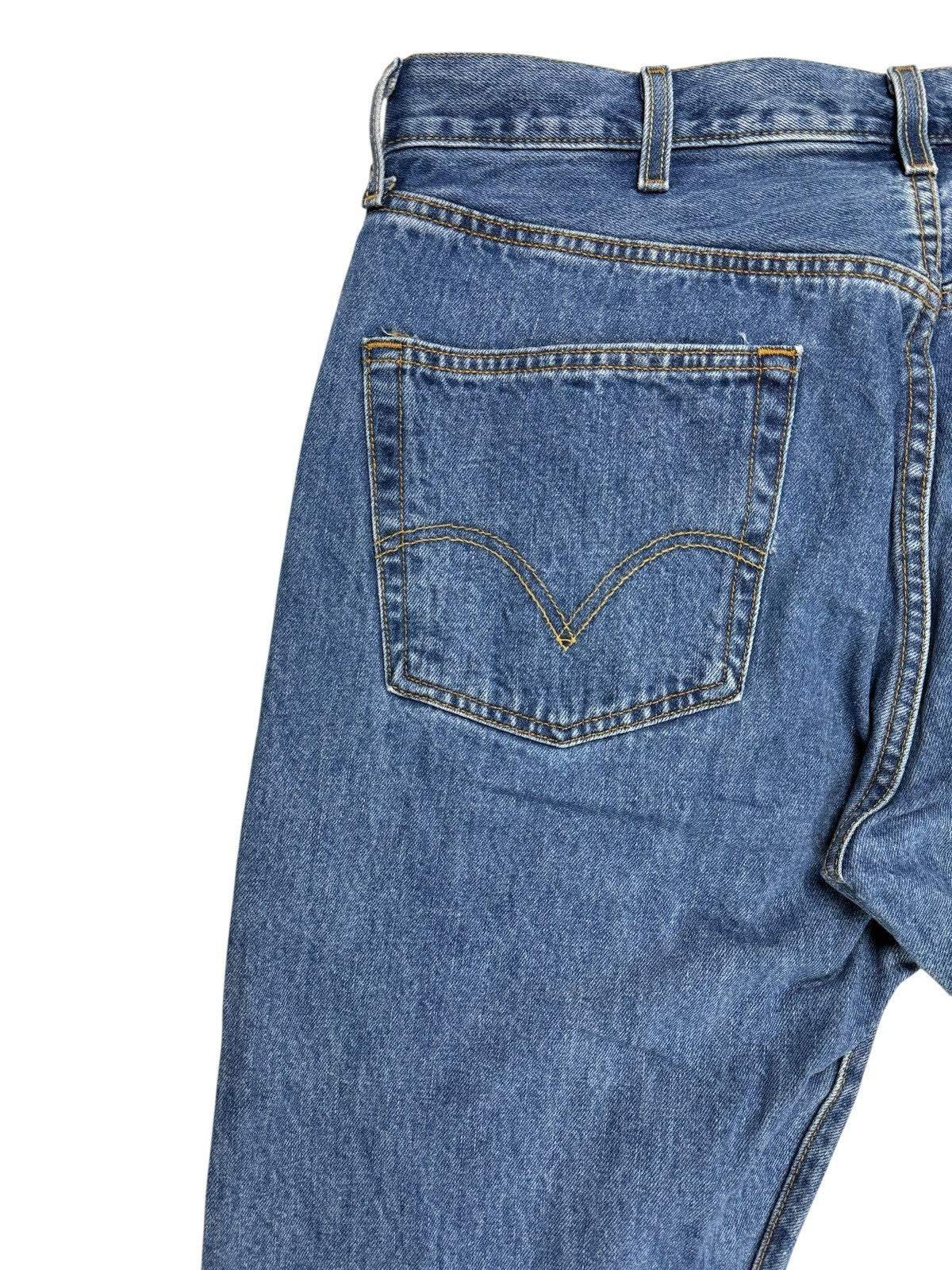 Levi's 501 Retro Blue Straight Leg Denim Jeans 38W 32L