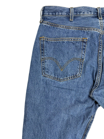 Levi's 501 Retro Blue Straight Leg Denim Jeans 38W 32L