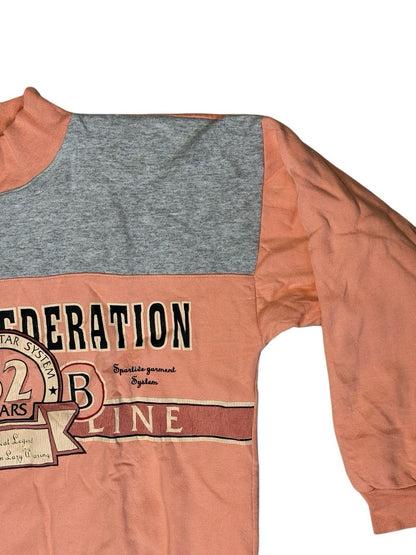 Vintage Peach American Federation Graphic Jumper Large