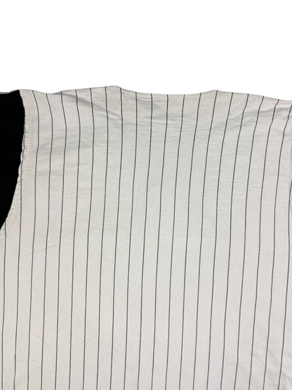 Wilson Off White Cotton Pinstripe Baseball Jersey Top XL