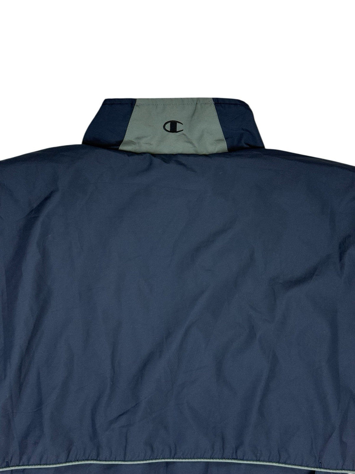 Champion Blue Retro Zip Polyester Jacket 2XL