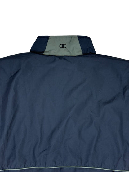 Champion Blue Retro Zip Polyester Jacket 2XL