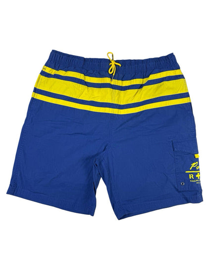 Polo Ralph Lauren Retro Blue Lined Swim Trunk Shorts XL