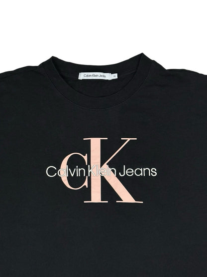 Calvin Klein Black Embroidered Cotton Top XS