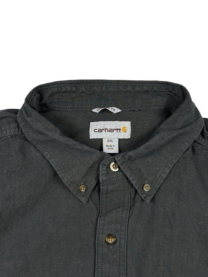 Carhartt Original Fit Black Chambray Short Sleeve Shirt 2XL