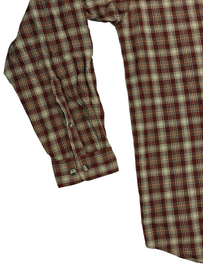 Columbia Red Check Cotton Collared Shirt 2XL