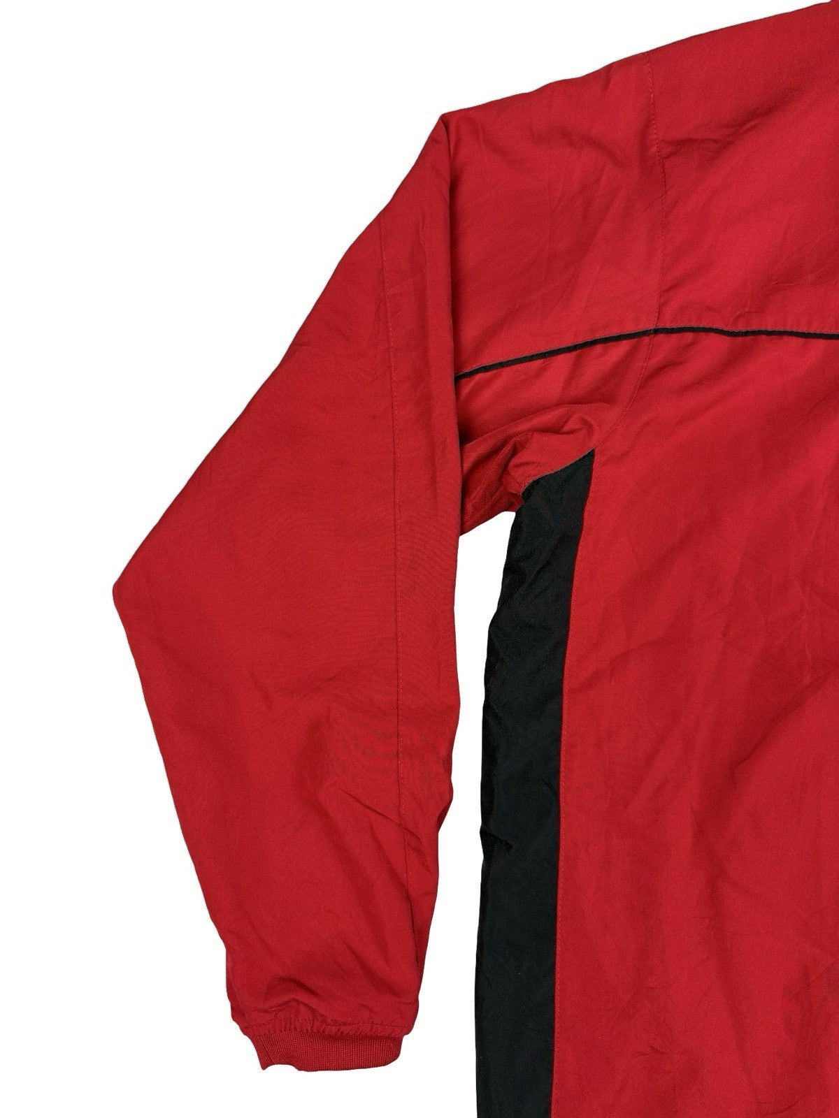 Starter Retro Red Pullover V-Neck Jumper Windbreaker Large