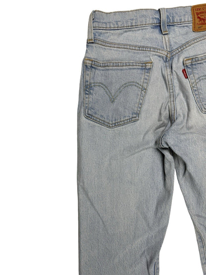 Levi's 501 Light Blue Straight Leg Denim Jeans 23W 32L