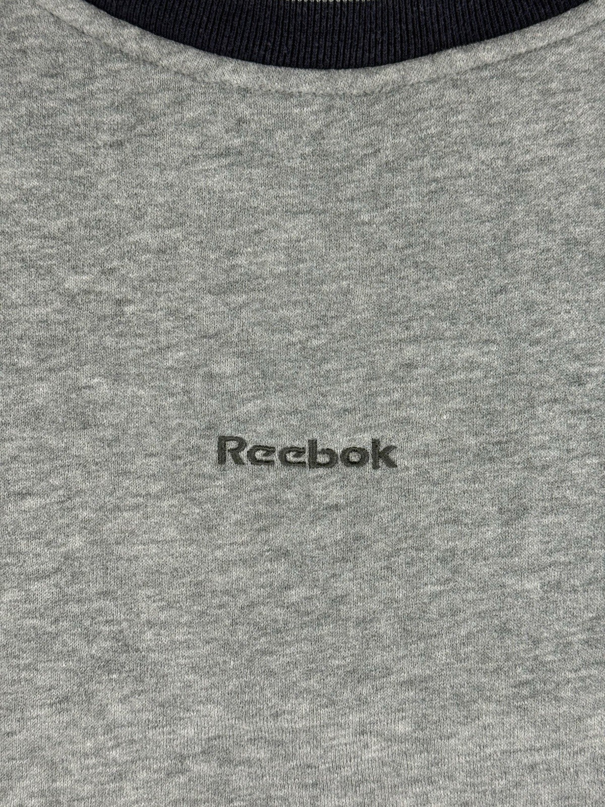 Reebok Retro Grey Embroidered Jumper 2XL