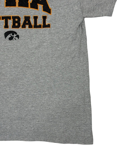 University of Iowa Hawkeyes Grey Softball Printed Top Medium