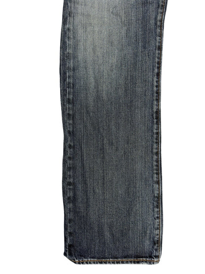 Levi's 501 Blue Straight Fit Button Fly Denim Jeans 32W 32L