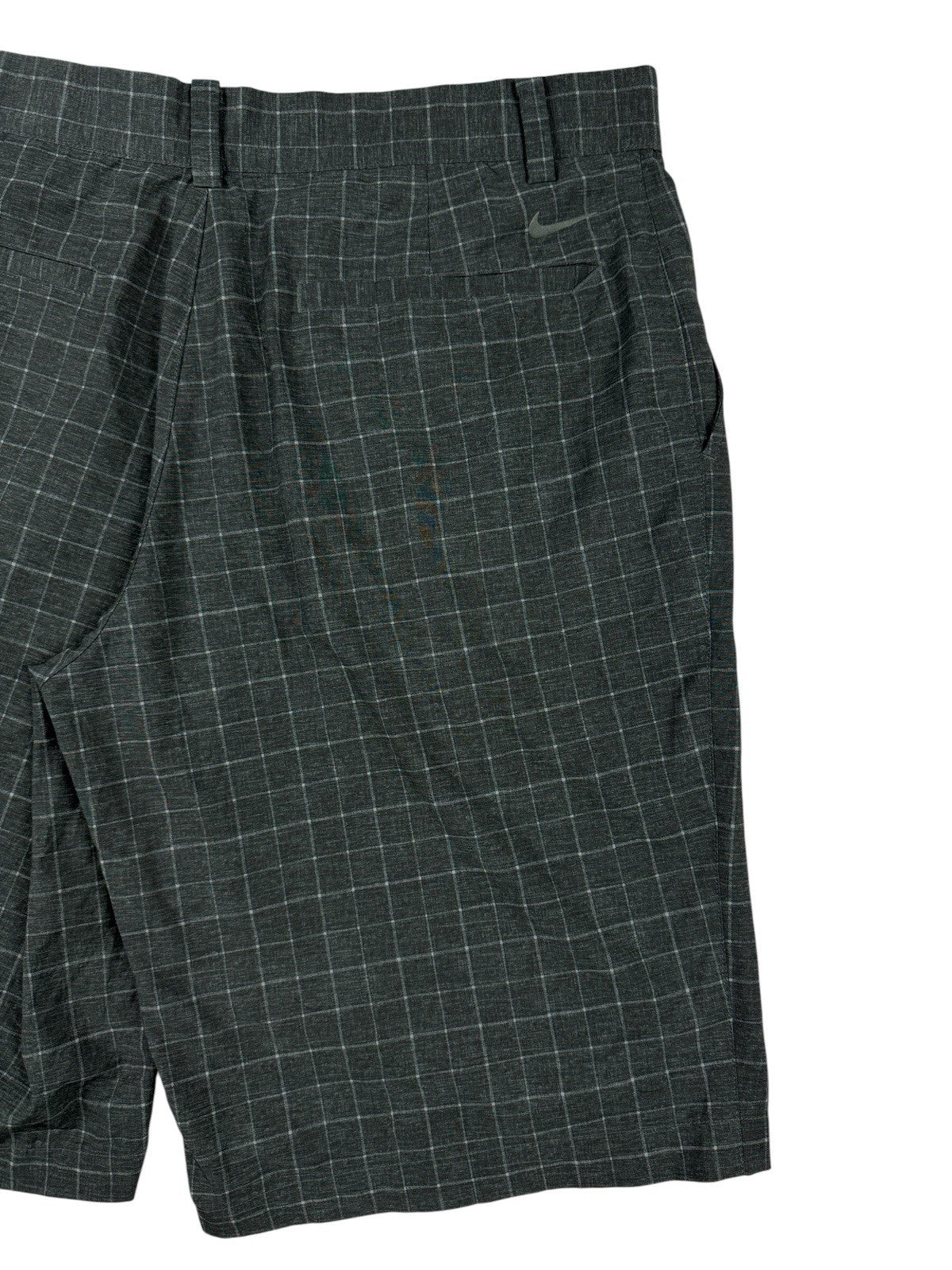 Nike Golf Grey Plaid Chino Sport Shorts Medium 32W