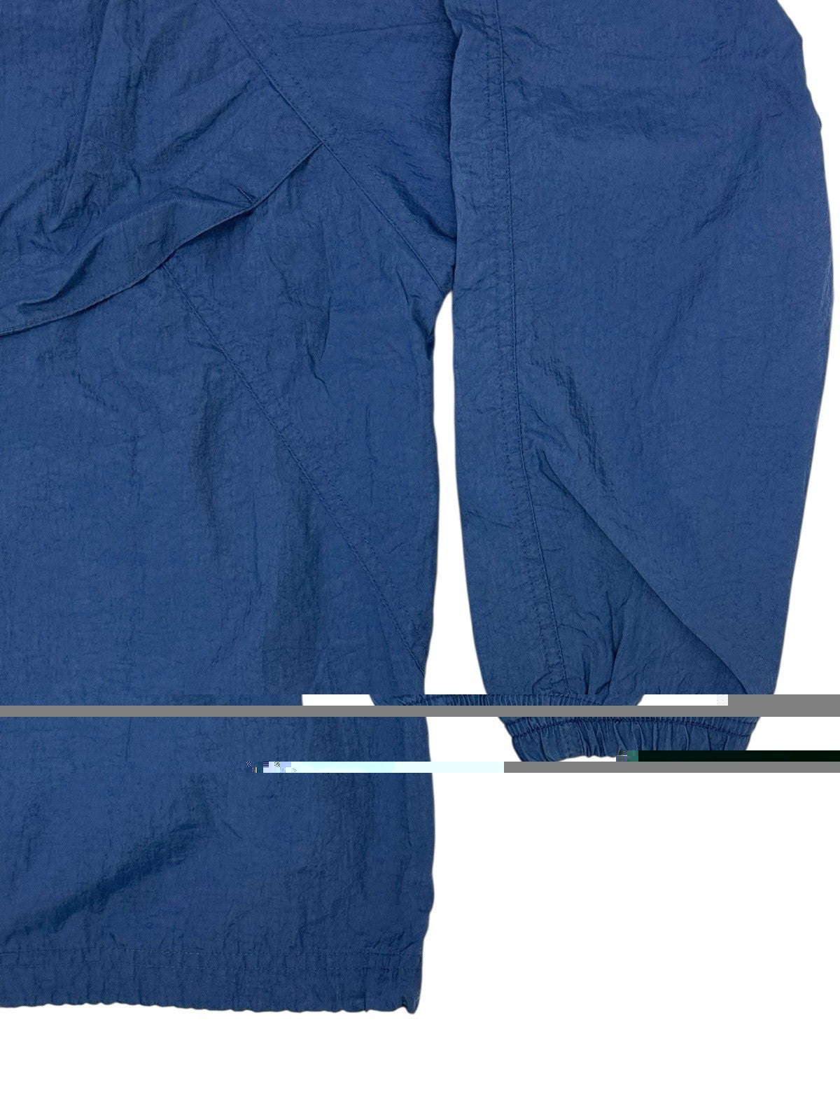 Reebok Retro Blue Nylon Zip Track Jacket Small