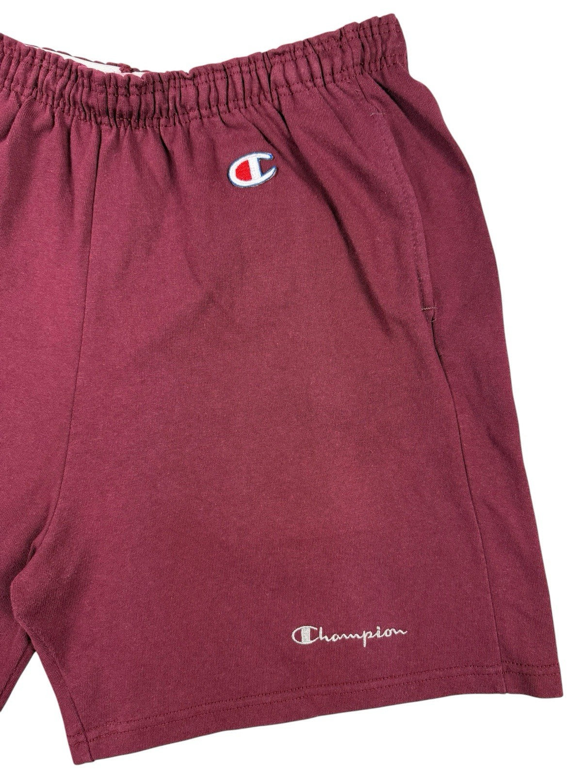 Champion Vintage Maroon Cotton Blend Sport Sweat Shorts XL (40-42)