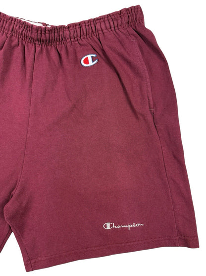 Champion Vintage Maroon Cotton Blend Sport Sweat Shorts XL (40-42)