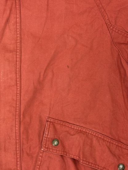 Timberland Retro Orange Weathergear Zip Heavyweight Jacket Medium