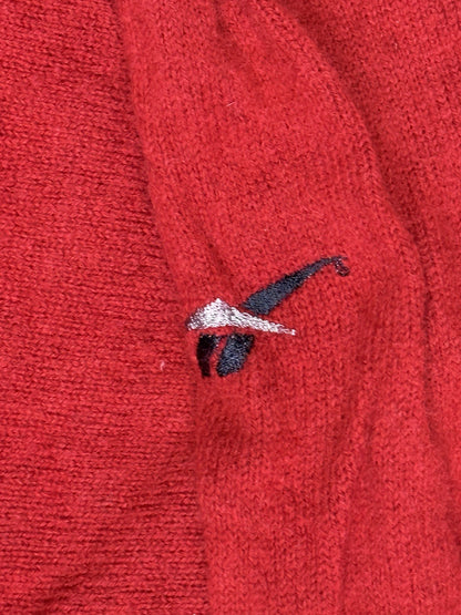 Reebok Red Retro Wool Golf Jumper XL