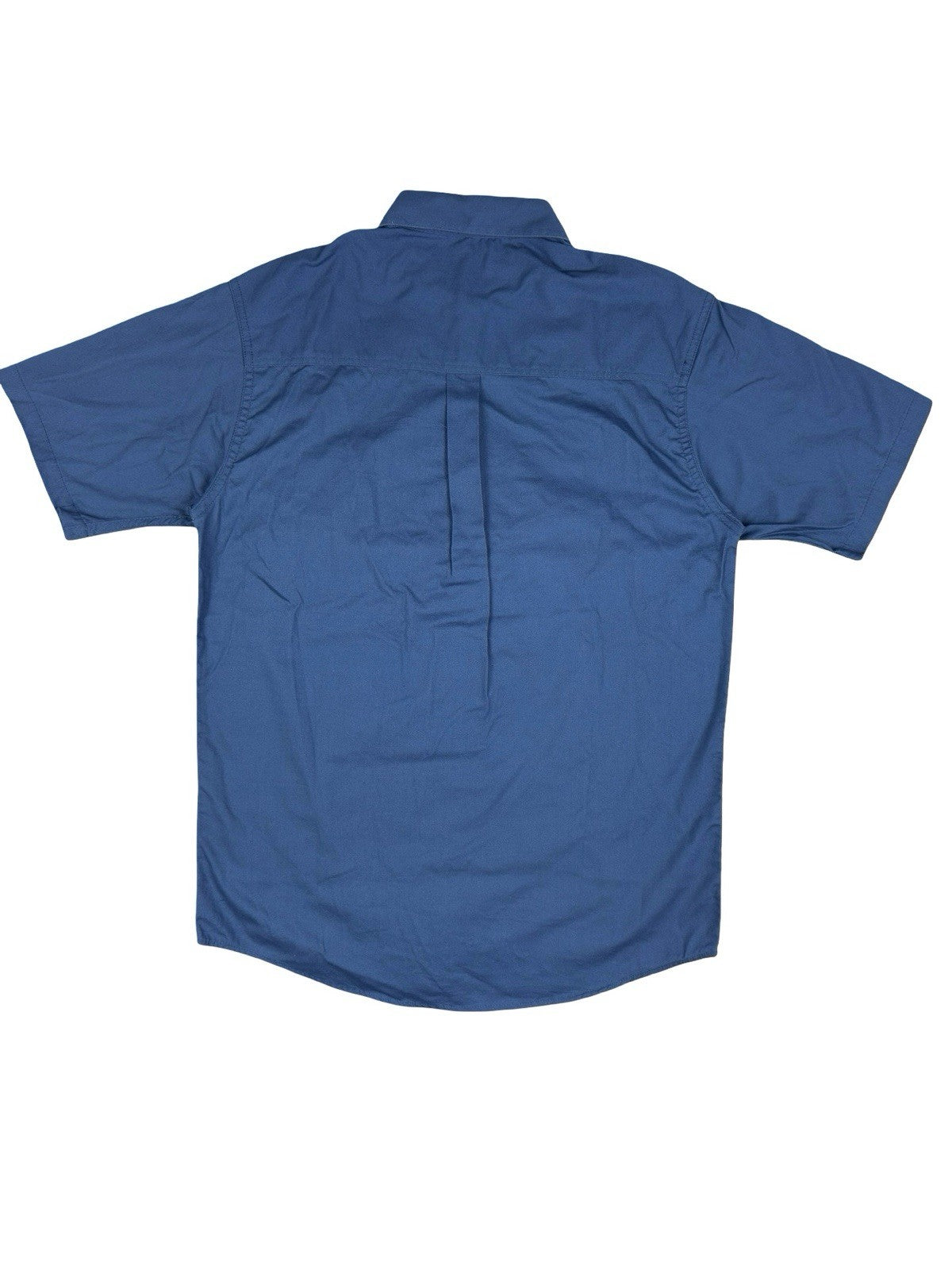 Carhartt Blue Short Sleeve Button Work Shirt Medium