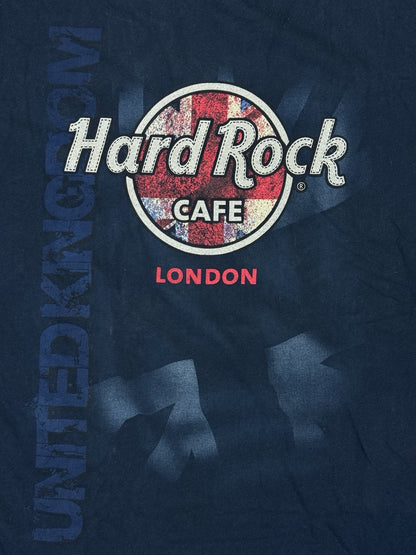 Hard Rock Café Blue Cotton London UK Travel Top Medium