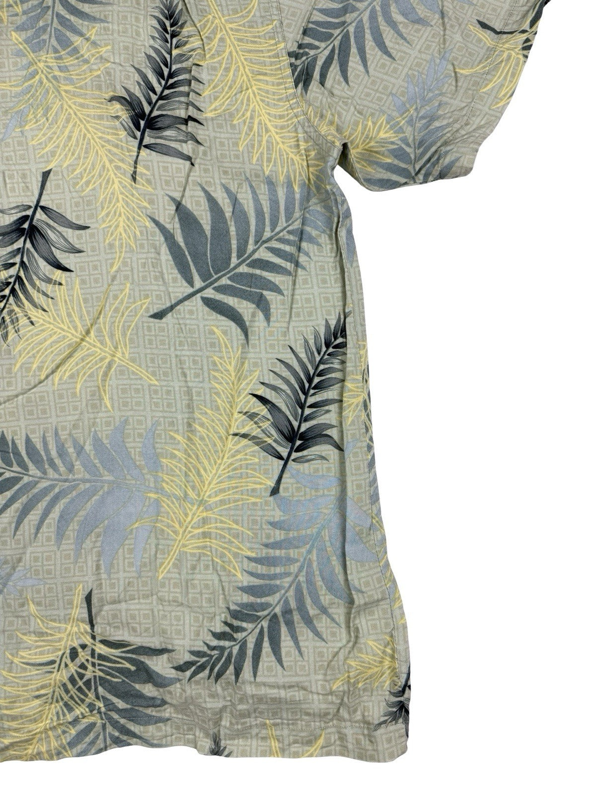 Ron Chereskin Vintage Green Hawaiian Floral Shirt Medium
