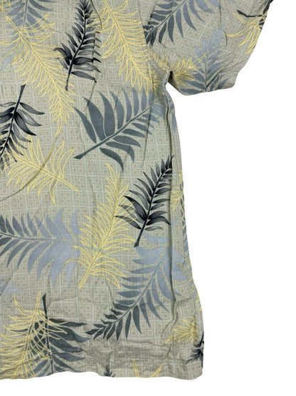Ron Chereskin Vintage Green Hawaiian Floral Shirt Medium