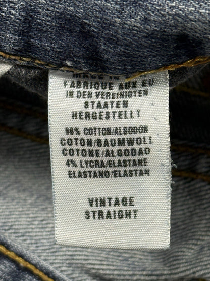 Lucky Brand Y2K Blue Vintage Straight Denim Jeans 38W 30L Made in USA
