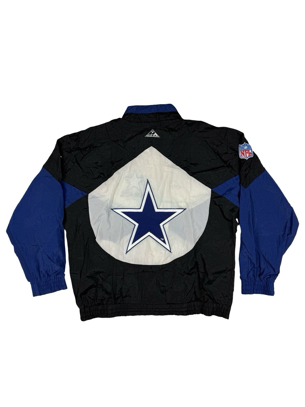 NFL Apex One Vintage Pro Line Dallas Cowboys Windbreaker Jacket Large