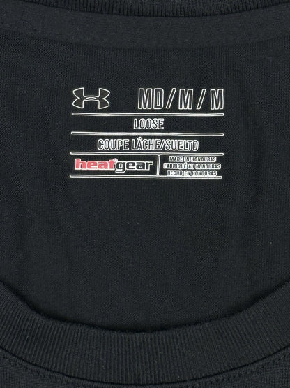 Under Armour Black Retro Loose Fit Heat Gear Top Medium