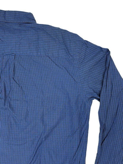 Nautica Blue Check Collared Shirt Medium