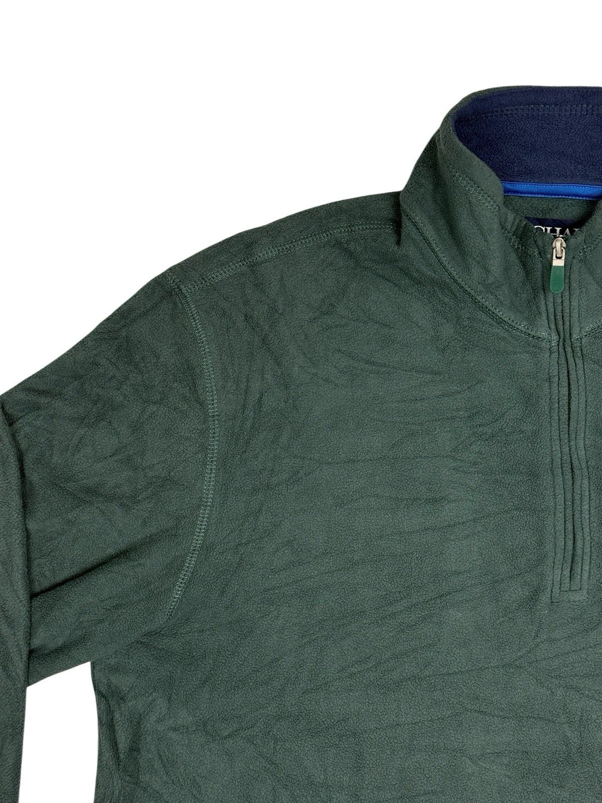 Chaps Green Quarter Zip Fleece Medium