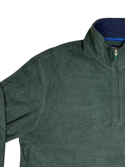 Chaps Green Quarter Zip Fleece Medium