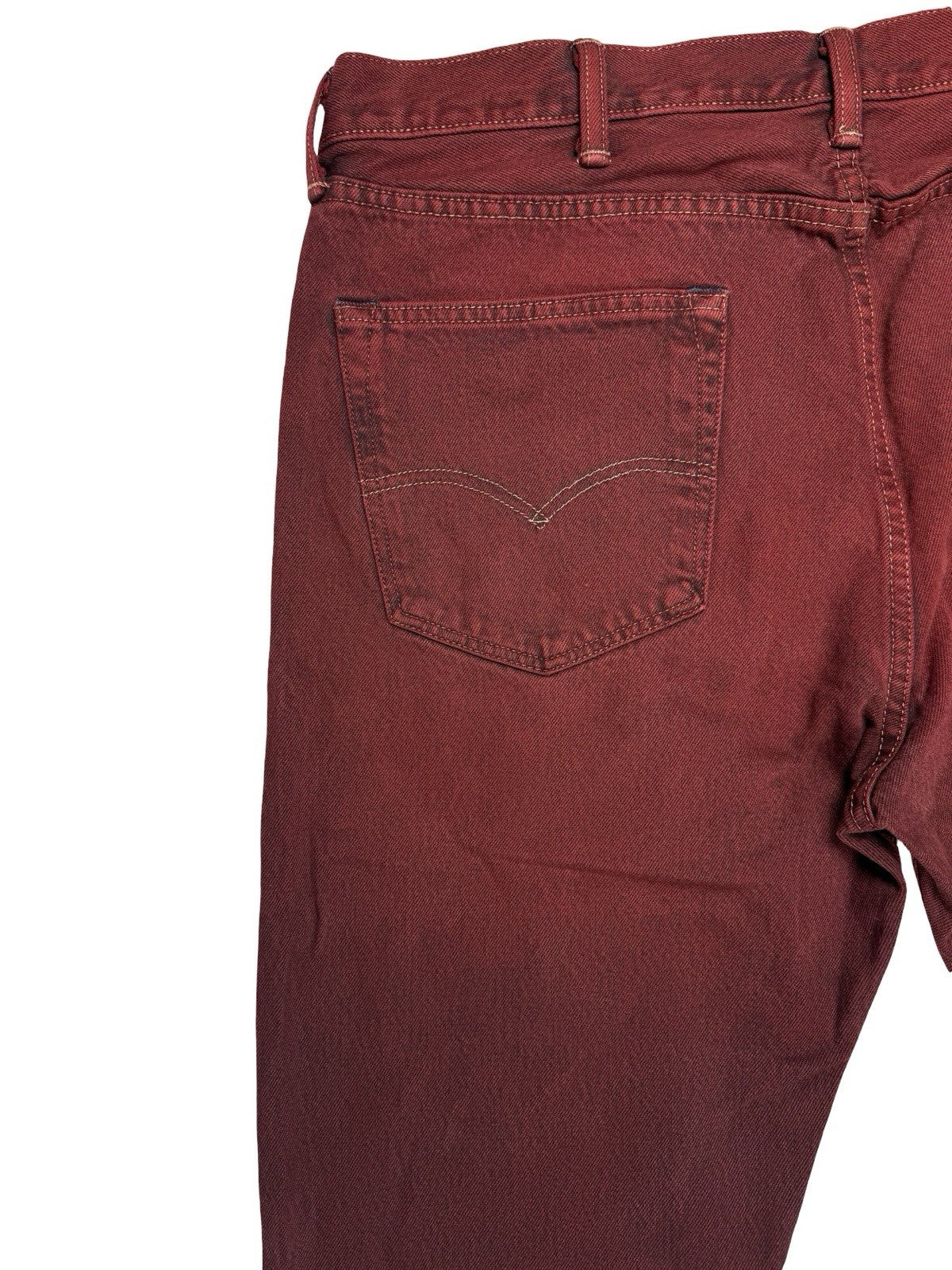 Levi's 501 CT Red Denim Jeans 38W 34L